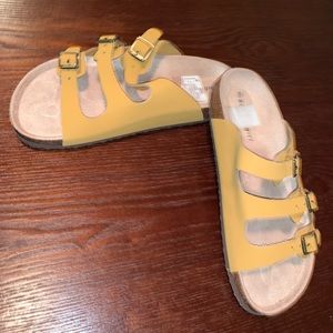 Yellow sandals